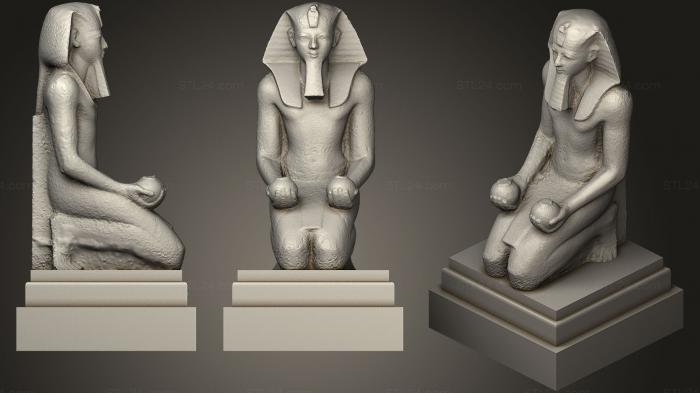 Egyptian statues and reliefs (Pharaon 2, STKE_0086) 3D models for cnc